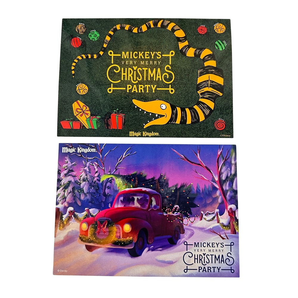 Disney WDW 2025 Mickey's Very Merry Christmas Party Autograph Cards Jack Mickey